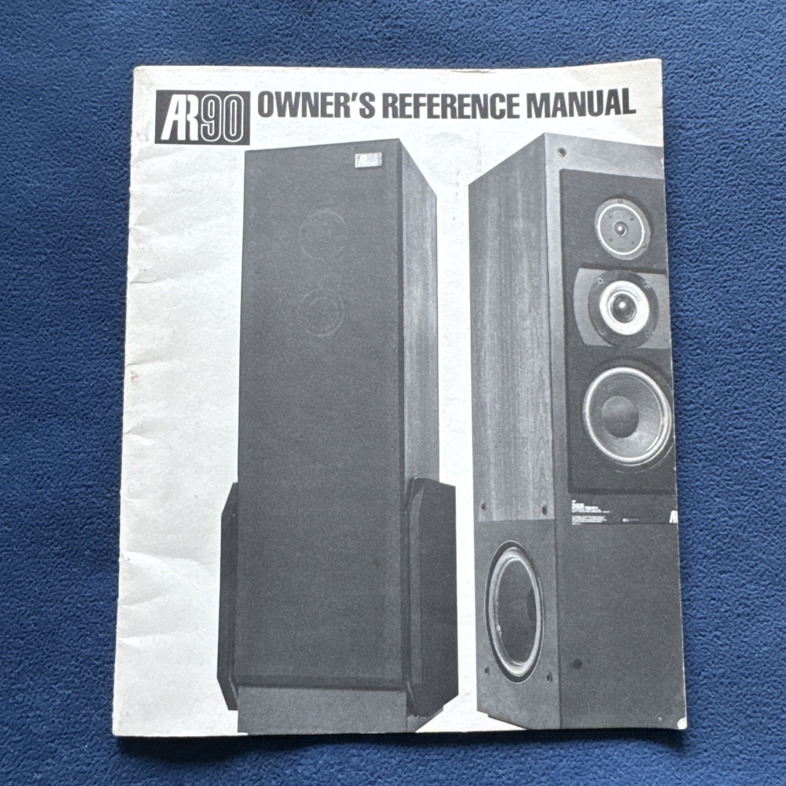 Acoustic Research AR 90s Loudspeakers Owners Instruction Manual OEM Vintage