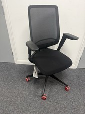 Sedus Se:Flex Swivel Office Chair with Plastic Armrests Black Seat and Back Only