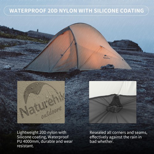 Cloud-Up 1 Person Tent, Lightweight Backpacking Tents for One Man, Waterproof... - Picture 7 of 8