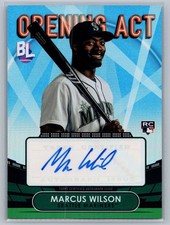 Marcus Wilson 2023 Topps Big League Opening Act Autographs Blue Foil #OAA-WIL
