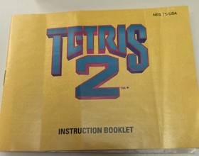 Tetris 2 (Nintendo NES, 1993) Complete w/Box, Dust Cover & Manual Excellent Cond