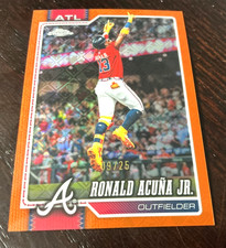 2026 Topps Chrome Ronald Acuña Jr. #124 Braves Logofractor IMAGE VARIATION 09/25
