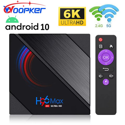 TV Box Android 10 H96 MAX H616 HD 6K 3D Media Player Bluetooth 4.0 Allwinner H61