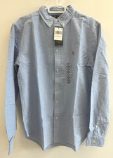 Polo Ralph Lauren Boys Classic Fit Oxford Shirt Blue Size XL NWT