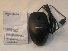 Amazon Basics 3-Button Wired USB Computer Mou...