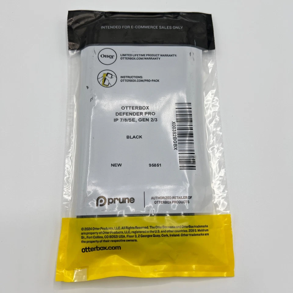 Новый Otterbox Defender Pro чехол для iPhone 7/8/SE поколения 2/3 черный - Изображение 2 из 2