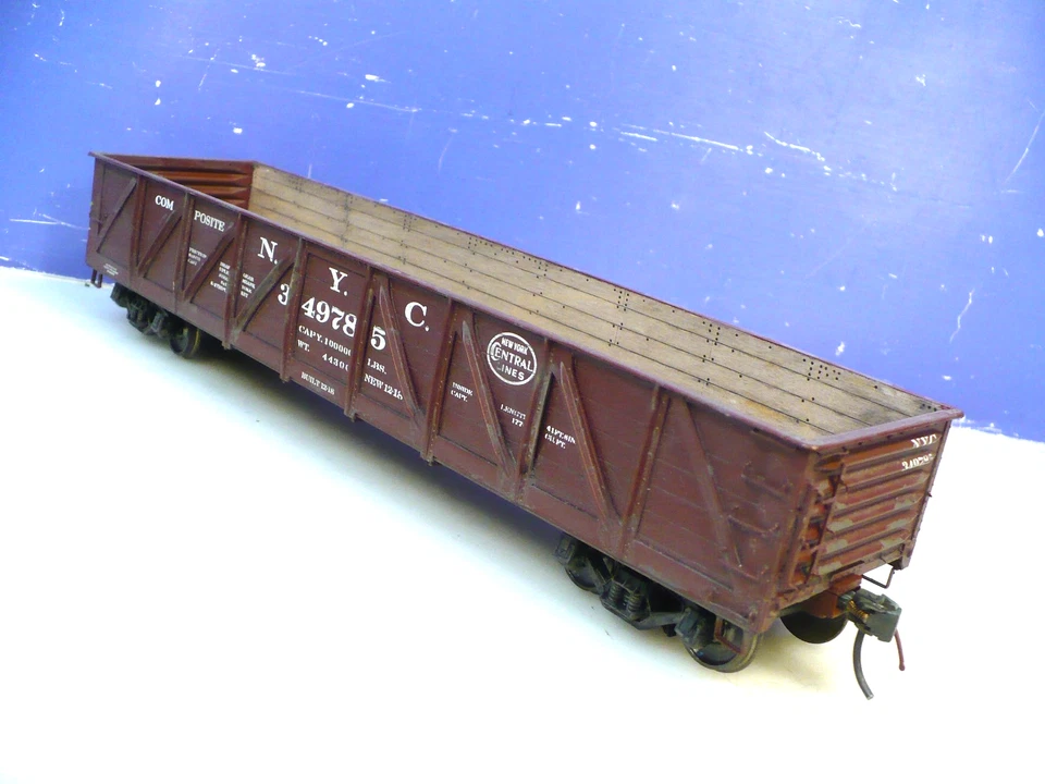 O Scale Red Caboose New York Central Composite Gondola F/P KEINE RESERVIERUNG