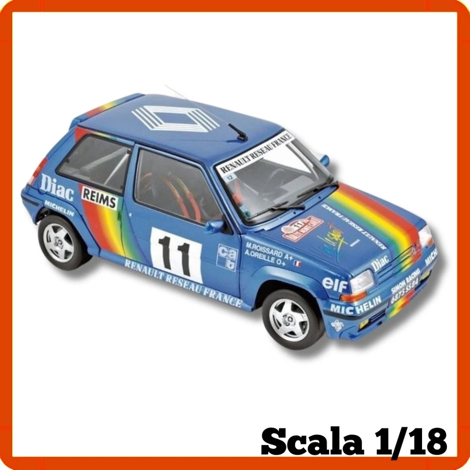 Modellino auto statico modellini scala 1/18 RENAULT 5 GT TURBO RALLY 1990 Norev - Immagine 3 di 3