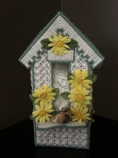 Vintage Handmade Needle Point Tissue Box Cover