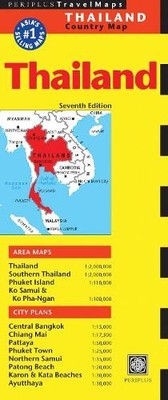 Periplus Editors Thailand Travel Map Seventh Edition (Map)