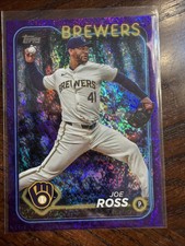 Joe Ross Purple Foil /799 2024 Topps Update Series Card #US135 Brewers TA317