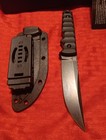 Fixed Blade Knife Razor Sharp Carbon Steel G10 Handle Kydex Sheath Ex Condition  — photo 2