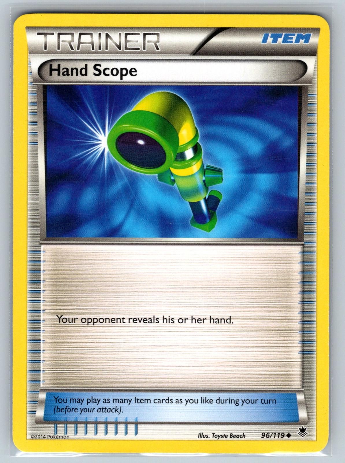 Hand Scope 96/119 Uncommon Phantom Forces Pokemon Lightly Played
