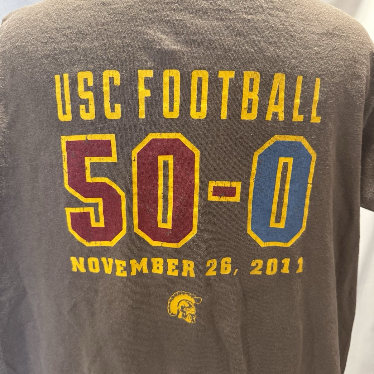 Vintage USC Trojans Football 50-0 Game T-shirt Nov. 25, 2011, Men’s Size Small View 3