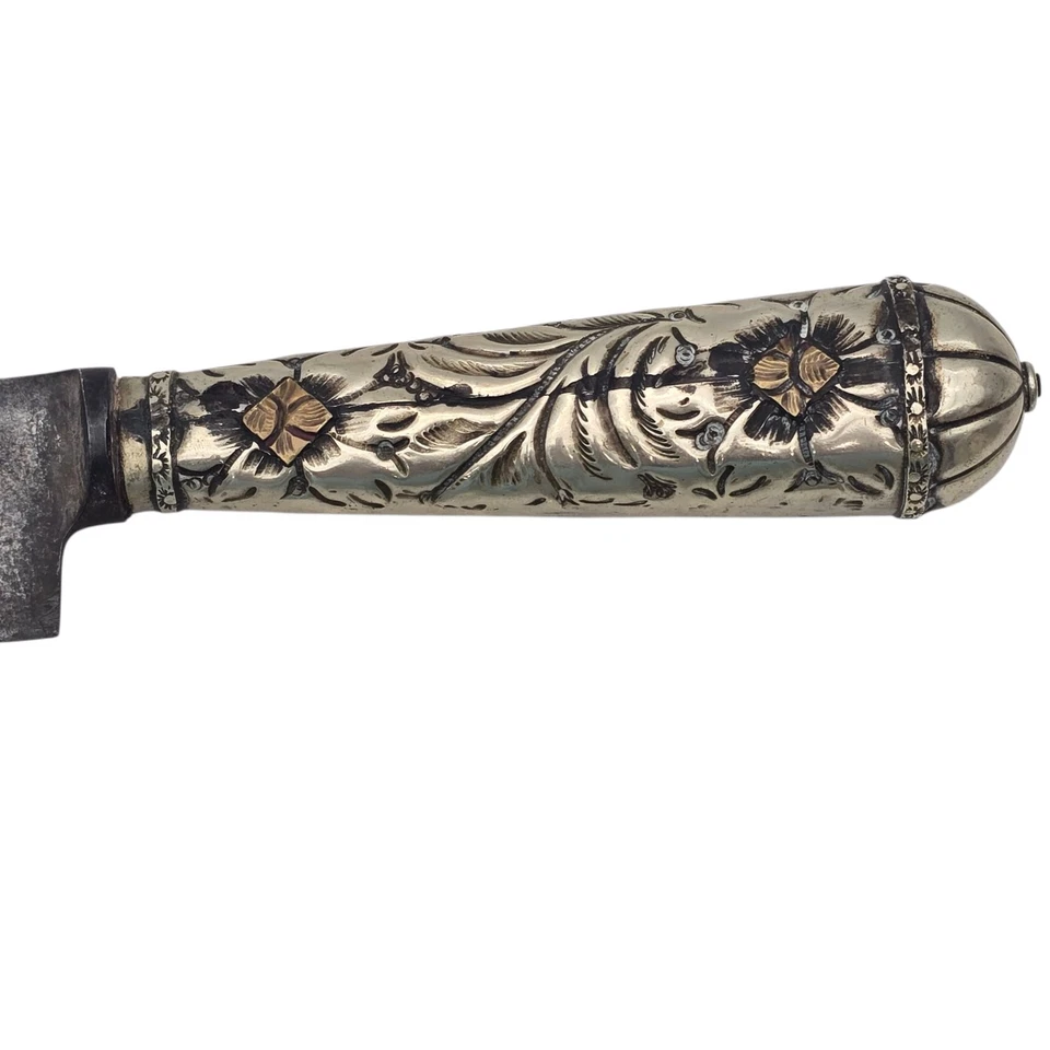 Cuchillo Gaucho Vintage Ju-Ca Argentina Alpaca Plata Art Deco Color Plata Foto 2 de 4