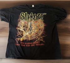 Slipknot Graphic Band Tshirt Size XL Black Double Sided 2013 Licensed