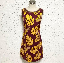 PRADA Authentic Tag Leaf Hibiscus Sleeveless Dress