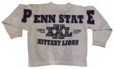 Vintage 90s Penn State Nittany Lions Decotex Big Spellout Pullover Sweatshirt XL