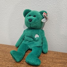 TY Beanie Baby - ERIN the Green Bear 1997 Plush - with Tags