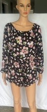 VICTORIA'S SECRET Womens Floral Satin Sleep Lounge Romper Medium NWT NEW