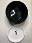 Fish Bone Feeding Water & Food Bowl  Set For Cats Or Dogs