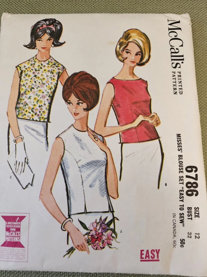Lot Of 4 1960s Sewing Patterns McCalls Simplicity  Dresses Size 12 Apron - Image 3 of 4
