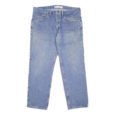 LEE Herren Jeans Regular Fit Straight Light Wash Blau W36 L29 Zip