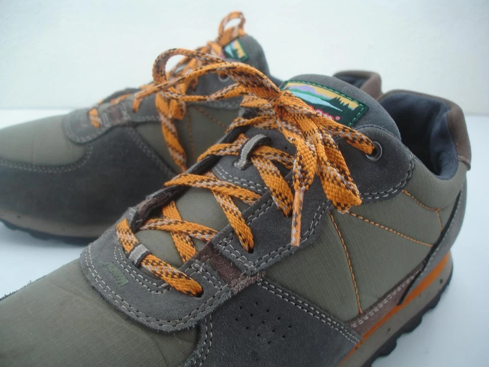 Men's 11 M L.L. Bean Trail Model Hiking Shoes Green Gray Suede Leather Lace-Up - Image 4 of 4