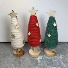 Target Bullseye Playground Set 3 Yarn Wrapped Christmas Trees 