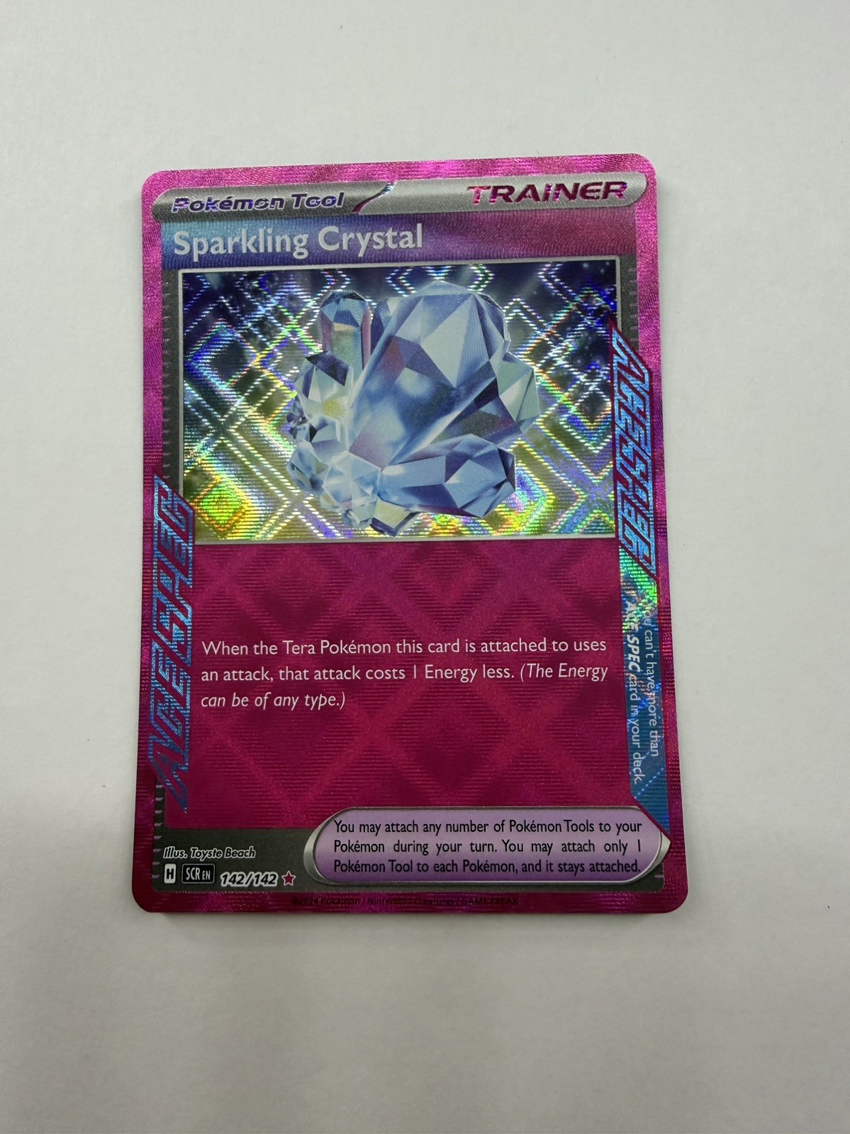 Sparkling Crystal ACE SPEC Rare SV07: Stellar Crown 142/142 NM