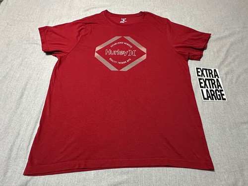 HURLEY - Camiseta Hombre Manga Corta - Talla 2XL - EXTRA EXTRA GRANDE - ROJA - Imagen 2 de 20