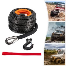 Synthetic Winch Rope Winch Line Cable 9/16"x76ft 35000LBS For ATV SUV UTV Truck