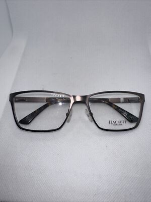 Hackett London Hek11171 56/16 140 Gunmetal Tortoise Men Eyeglass Frames V30