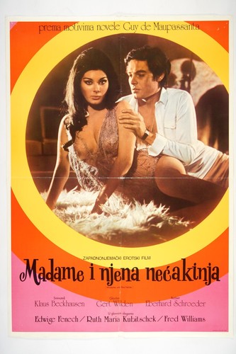 MADAME UND IHRE NICHTE / M. AND HER NIECE 20x28 Original exYU movie poster 1969