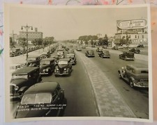 Orig 1940 Queens Blvd W. from Grand Av Elmhurst Queens New York City NYC Photo