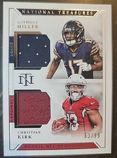 2018 National Treasures Anthony Miller/ Christian Kirk 63/99 RC Dual Worn Patch