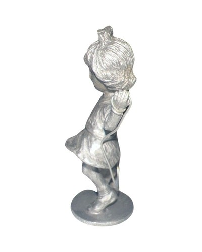 Figura de peltre personaje de chica con cuerdas de salto de Hudson - Imagen 2 de 5