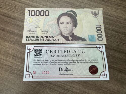Indonesien 10000 Rupie 1998 guter Zustand im Umlauf befindliche Banknote Weltwährung