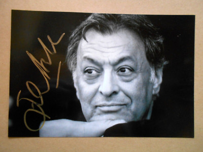 !!! SALE - 5 EURO !!! ZUBIN MEHTA original signiert   10x15 cm !!!
