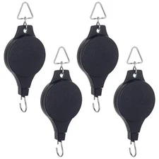 Plant Pulley Retractable Hanger Adjustable Heavy Duty, Indoor Outdoor Hanger