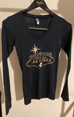 Official PHANTOM of The Opera in Fabulous LAS VEGAS Foil L/S Ladies Shirt M  