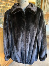 Ranch Mink Bomber Jacket- Size L- Xl