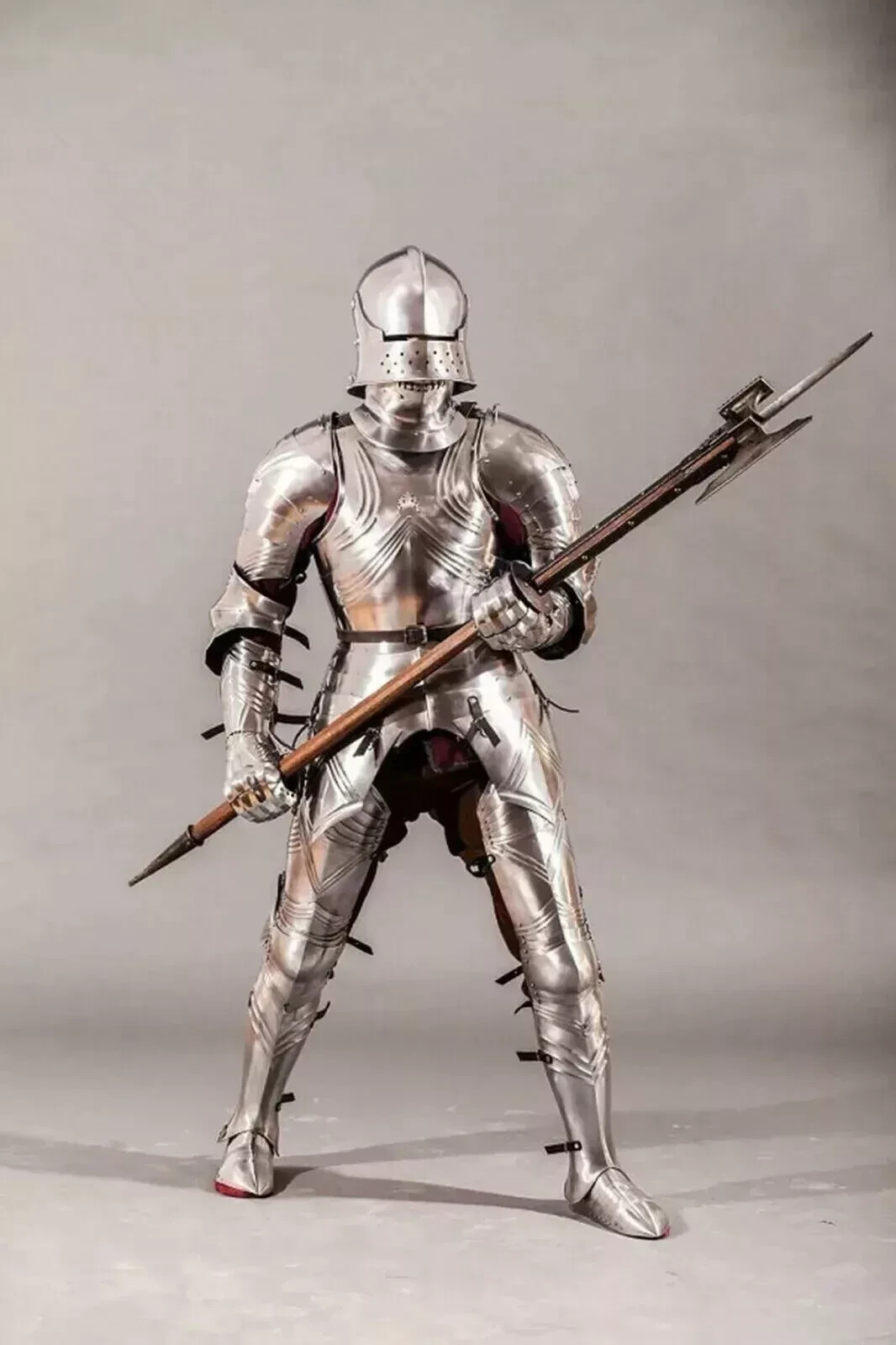Medieval Templar Knight Full Body Armor Suit for Halloween and Combat Wear