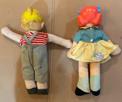 DENNIS THE MENACE AND MARGARET 15 INCH DOLLS 1950's | eBay