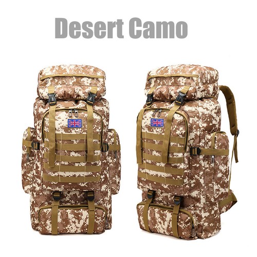 80L Large Waterproof Outdoor Sports Bag Backpack Travel Hiking Camping Rucksacks - Picture 15 of 17
