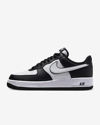 Original Nike Air Force 1 '07 Panda  ( Herren Größe UK 9,5 EUR 44,5 ) Schwarz / Weiß