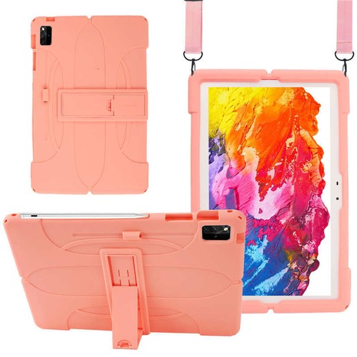 For Samsung Galaxy Tab S7 FE S7+ S8+ 12.4" Case Soft Silicone Stand Cover Strap - Picture 30 of 47