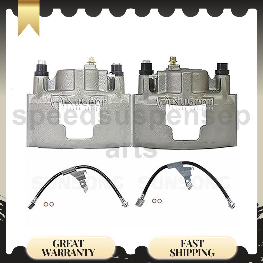 1990 Cadillac DeVille Fleetwood Front Brake Caliper Set & Hose 4pcs