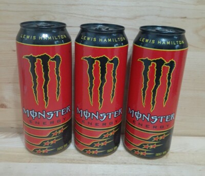 3 CANS:Monster Energy Lewis Hamilton LH44 Limited Edition Formula 1 Racing 16.9z