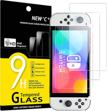 3 Pack Designed for Switch Model OLED Screen Protector Tempered Glass